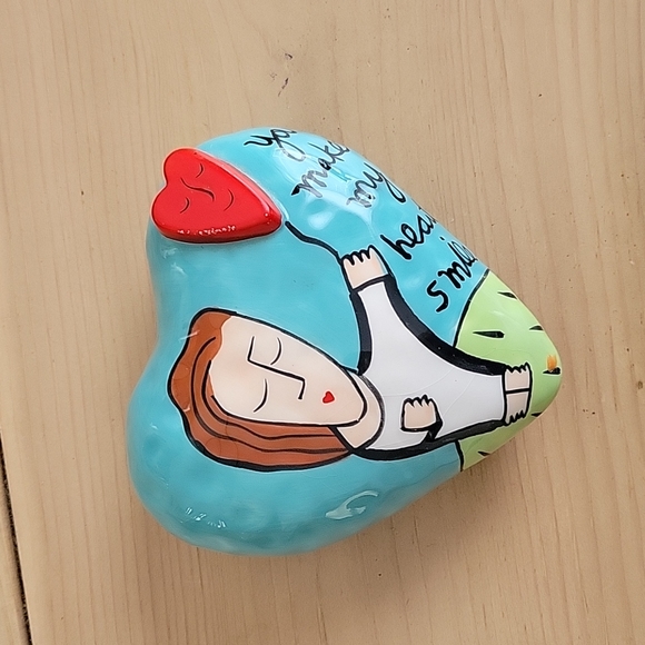 Vintage Sandra Magsamen Ceramic Heart for Silvestri - Picture 1 of 4